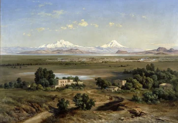 Vue de Mexico en 1905 depuis la colline de Guadalupe, 1905